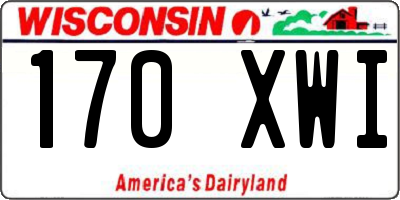 WI license plate 170XWI