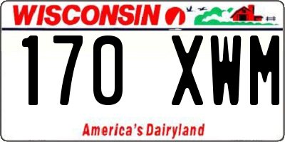 WI license plate 170XWM