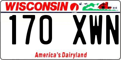 WI license plate 170XWN