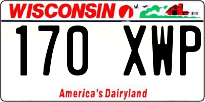 WI license plate 170XWP