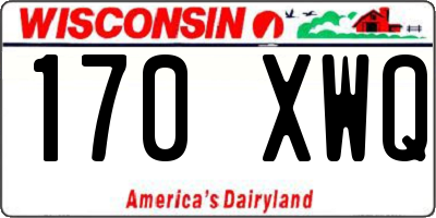 WI license plate 170XWQ