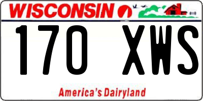 WI license plate 170XWS