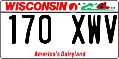 WI license plate 170XWV