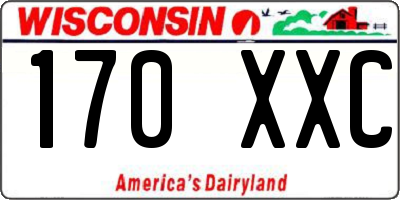 WI license plate 170XXC