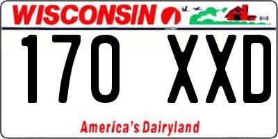 WI license plate 170XXD