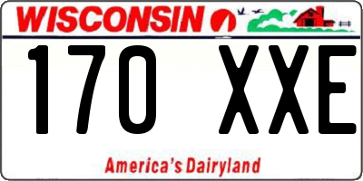 WI license plate 170XXE