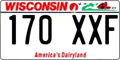 WI license plate 170XXF