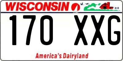 WI license plate 170XXG