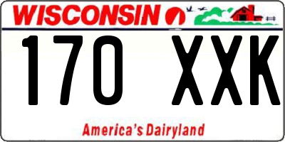 WI license plate 170XXK