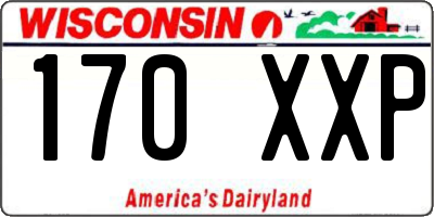 WI license plate 170XXP