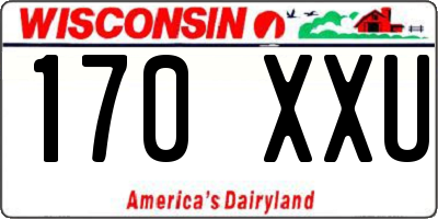 WI license plate 170XXU