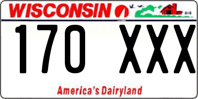 WI license plate 170XXX