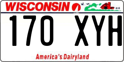 WI license plate 170XYH