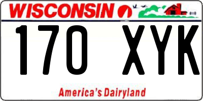 WI license plate 170XYK