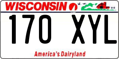 WI license plate 170XYL