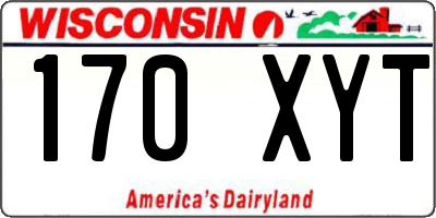 WI license plate 170XYT