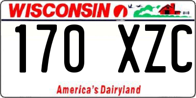 WI license plate 170XZC