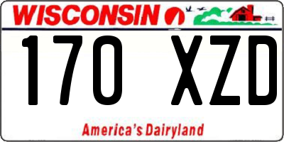 WI license plate 170XZD