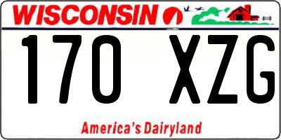 WI license plate 170XZG