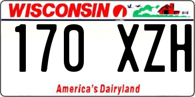 WI license plate 170XZH