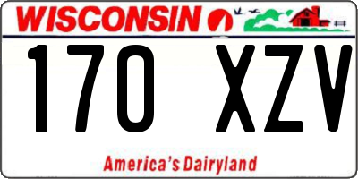 WI license plate 170XZV