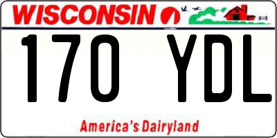 WI license plate 170YDL