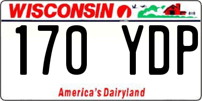 WI license plate 170YDP