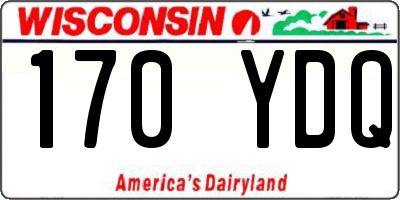 WI license plate 170YDQ