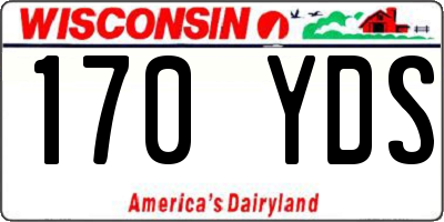 WI license plate 170YDS