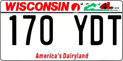WI license plate 170YDT