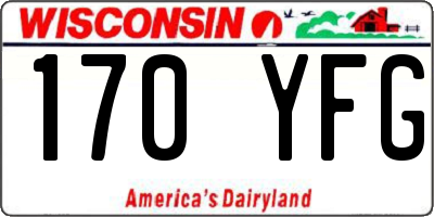 WI license plate 170YFG