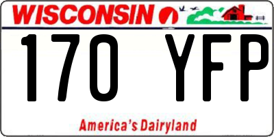 WI license plate 170YFP
