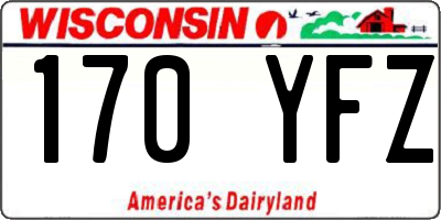 WI license plate 170YFZ