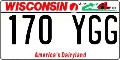 WI license plate 170YGG