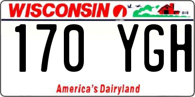 WI license plate 170YGH