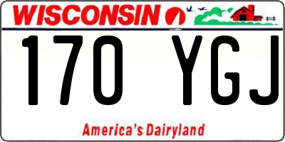 WI license plate 170YGJ