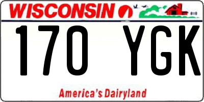 WI license plate 170YGK