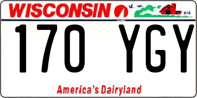 WI license plate 170YGY