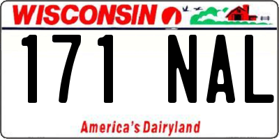 WI license plate 171NAL