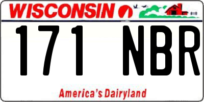 WI license plate 171NBR