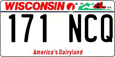 WI license plate 171NCQ