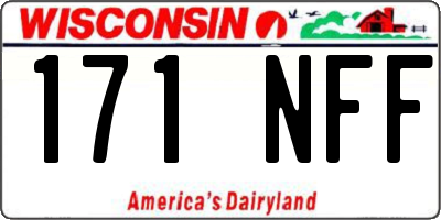 WI license plate 171NFF