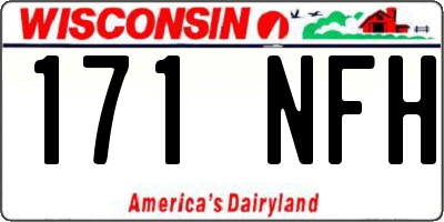 WI license plate 171NFH