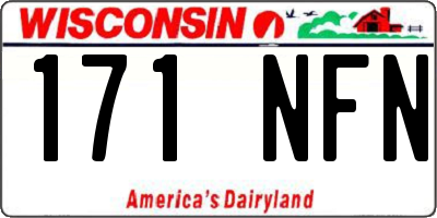 WI license plate 171NFN