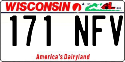 WI license plate 171NFV