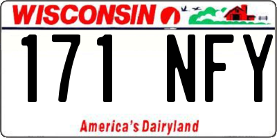 WI license plate 171NFY