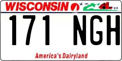 WI license plate 171NGH