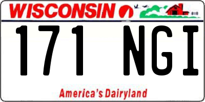 WI license plate 171NGI