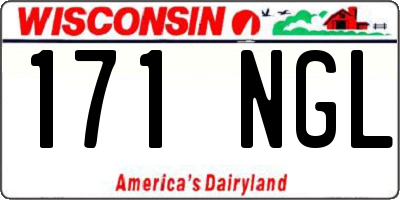 WI license plate 171NGL