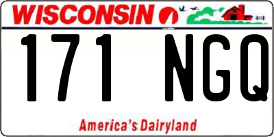 WI license plate 171NGQ